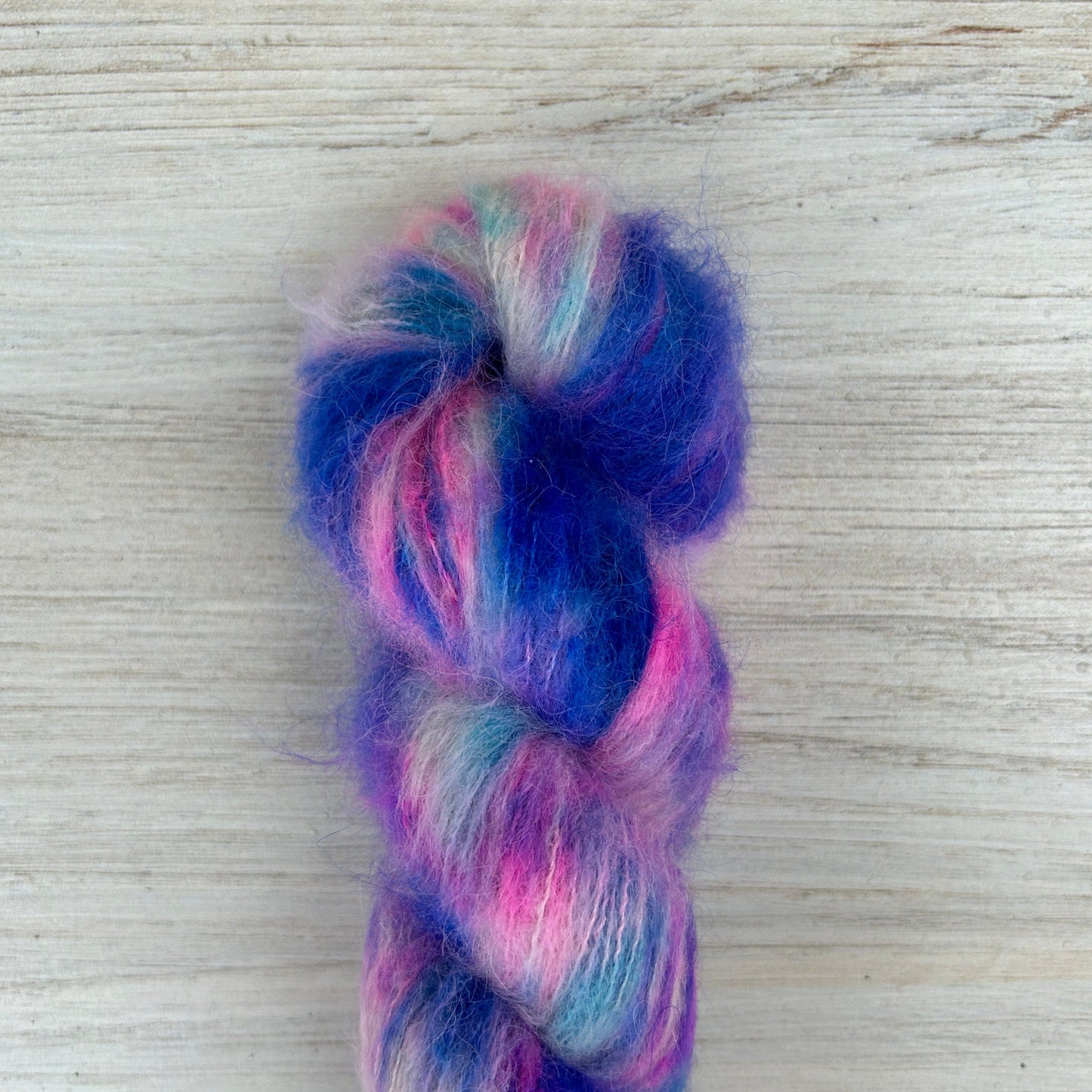 Azure Suri Silk Hand-dyed Yarn Fiber-Macgyver