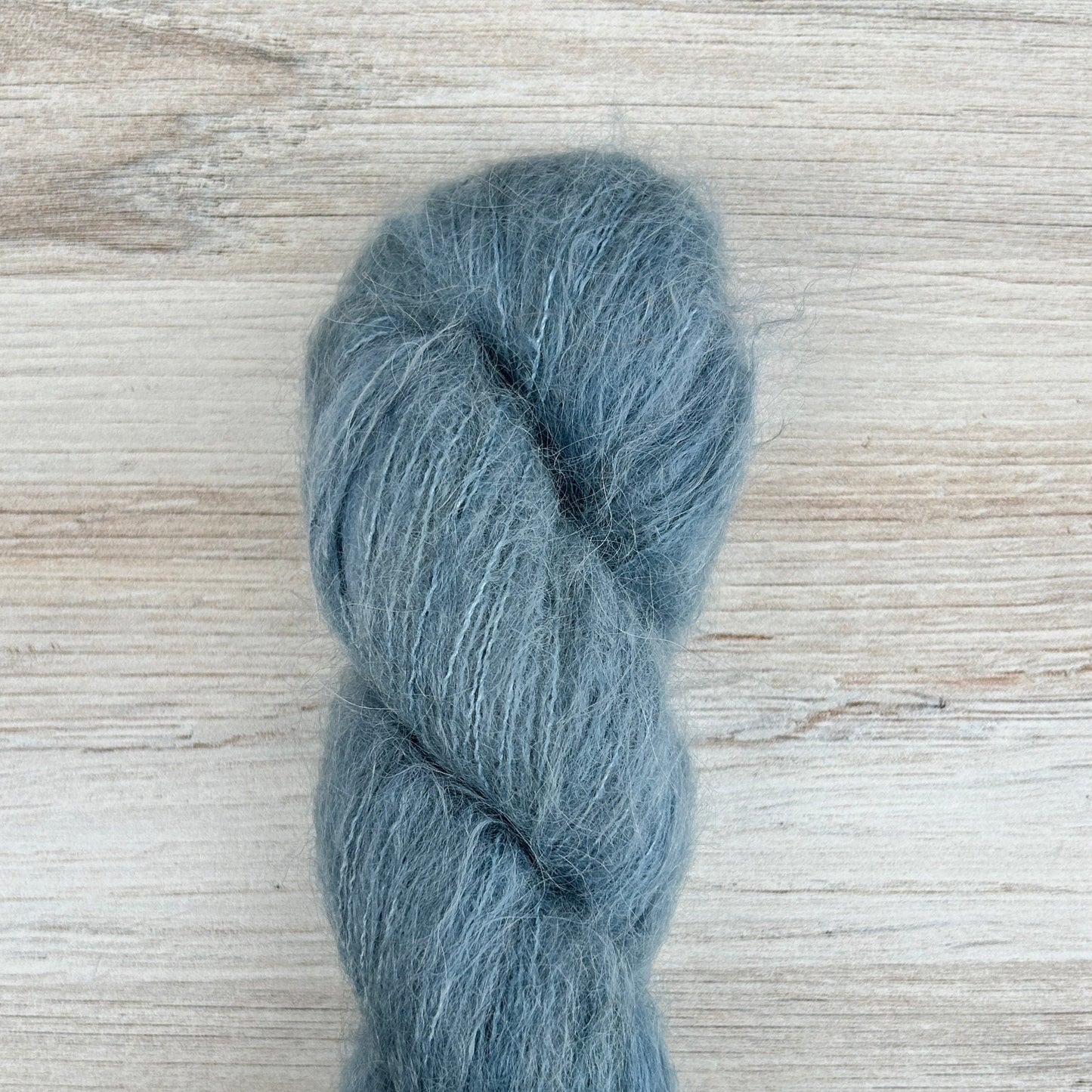 Blue Steel Suri Silk Hand-dyed Yarn Fiber-Macgyver