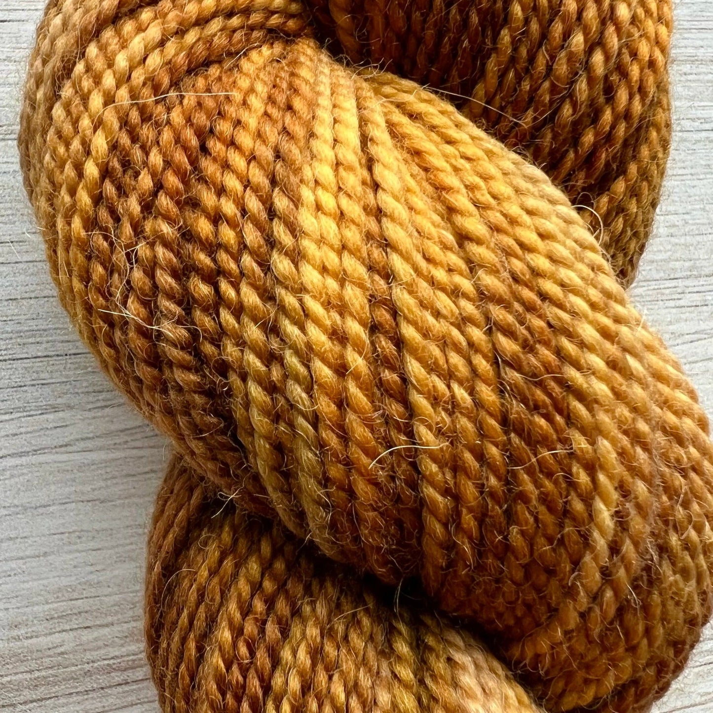 Butterscotch Merino Alpaca Hand-dyed Yarn Fiber-Macgyver