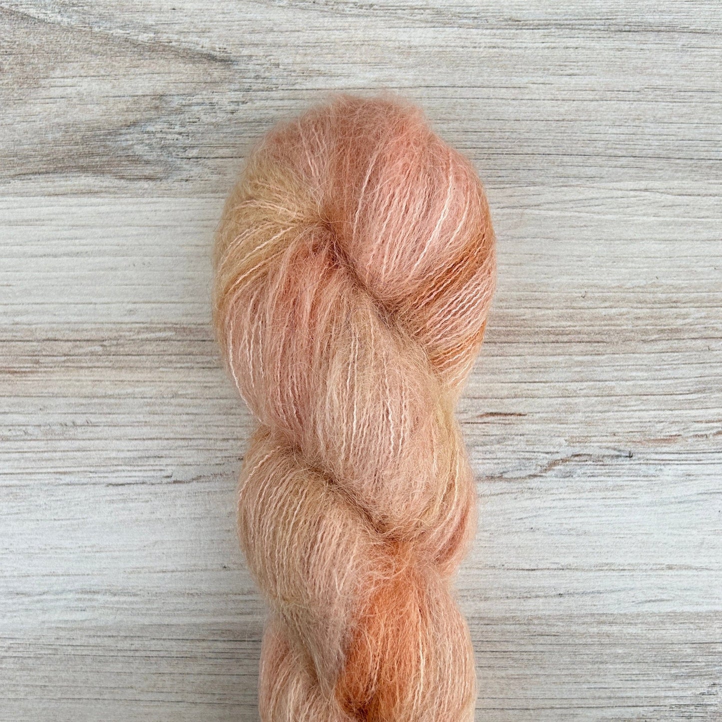 Cantaloupe Suri Silk Hand-dyed Yarn Fiber-Macgyver