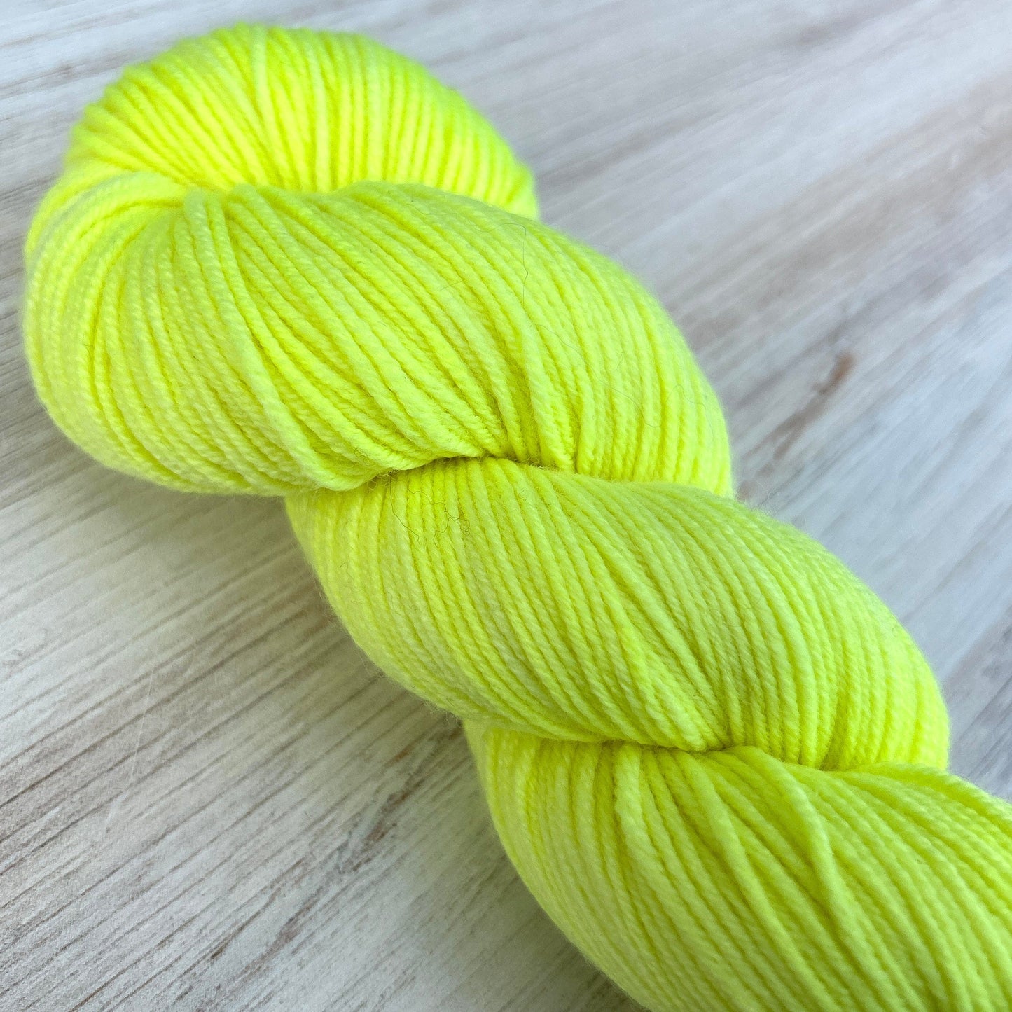 Lemon Merino Sport Hand-dyed Yarn Fiber-Macgyver