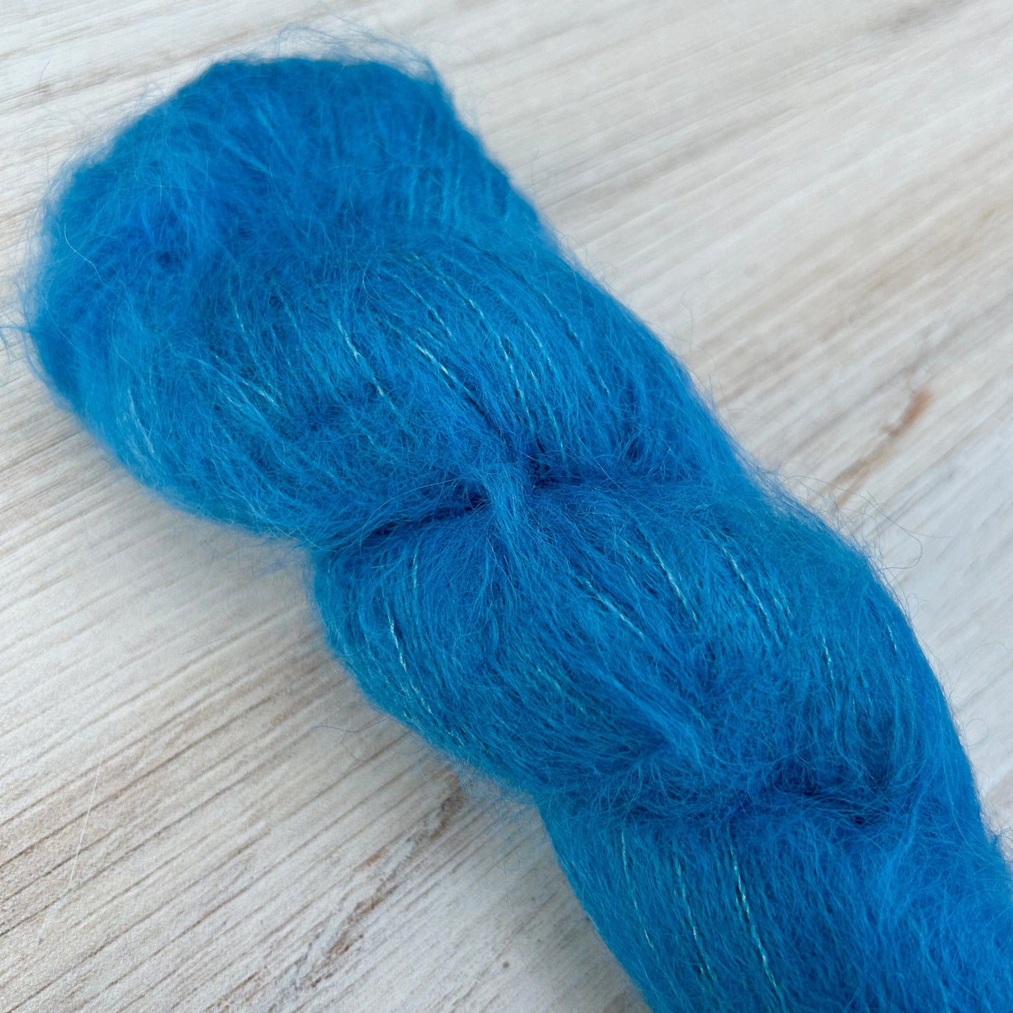 Paris Blue Suri Silk Hand-dyed Yarn Fiber-Macgyver