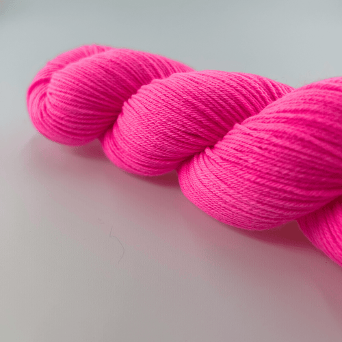 Perfect Pink Merino Sock Hand-dyed Hand Dyed Yarn Fiber-Macgyver