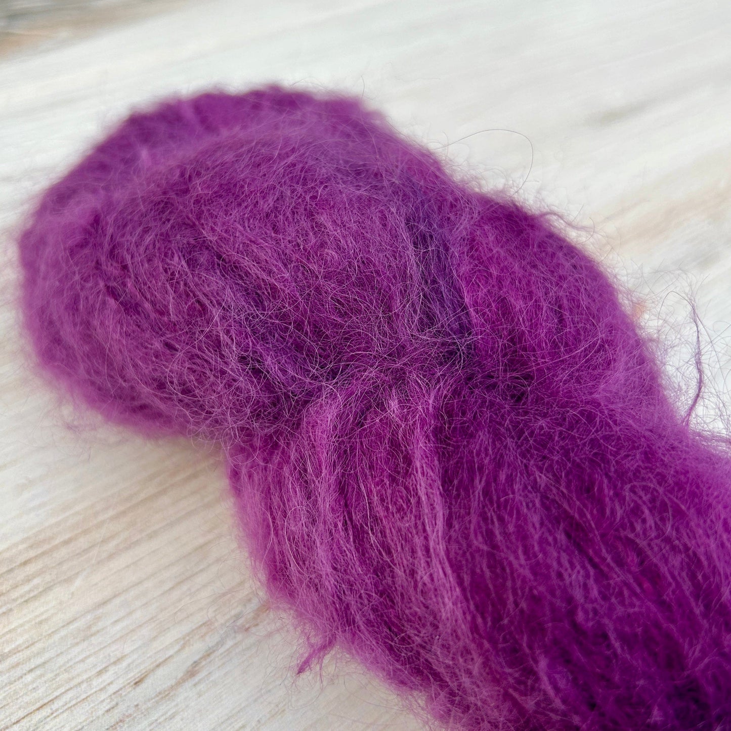 Plum Suri Silk DK Hand-dyed Yarn Fiber-Macgyver