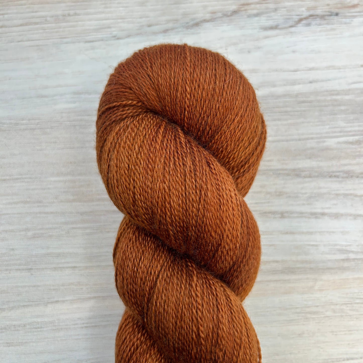 Roasted Pecan Merino Silk Lace Hand-dyed Fiber-Macgyver