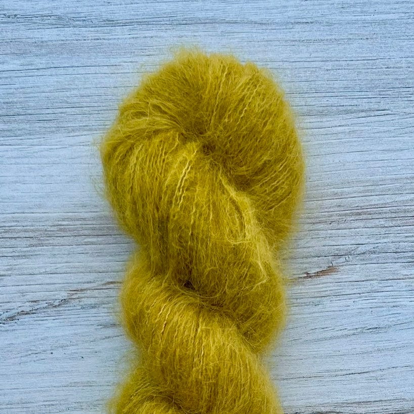 Split Pea Suri Silk Hand-dyed Yarn Fiber-Macgyver