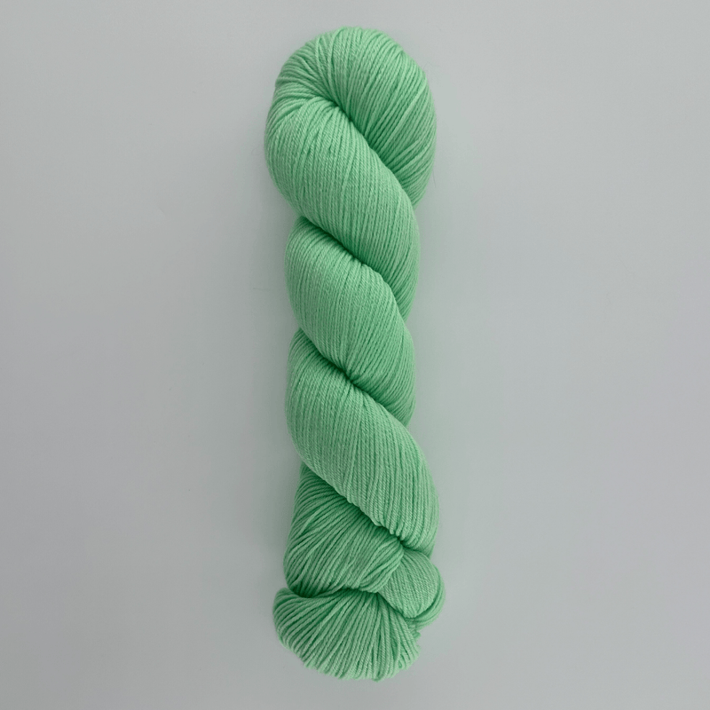 Soft Spearmint Merino Sock Hand-dyed Hand Dyed Yarn Fiber-Macgyver