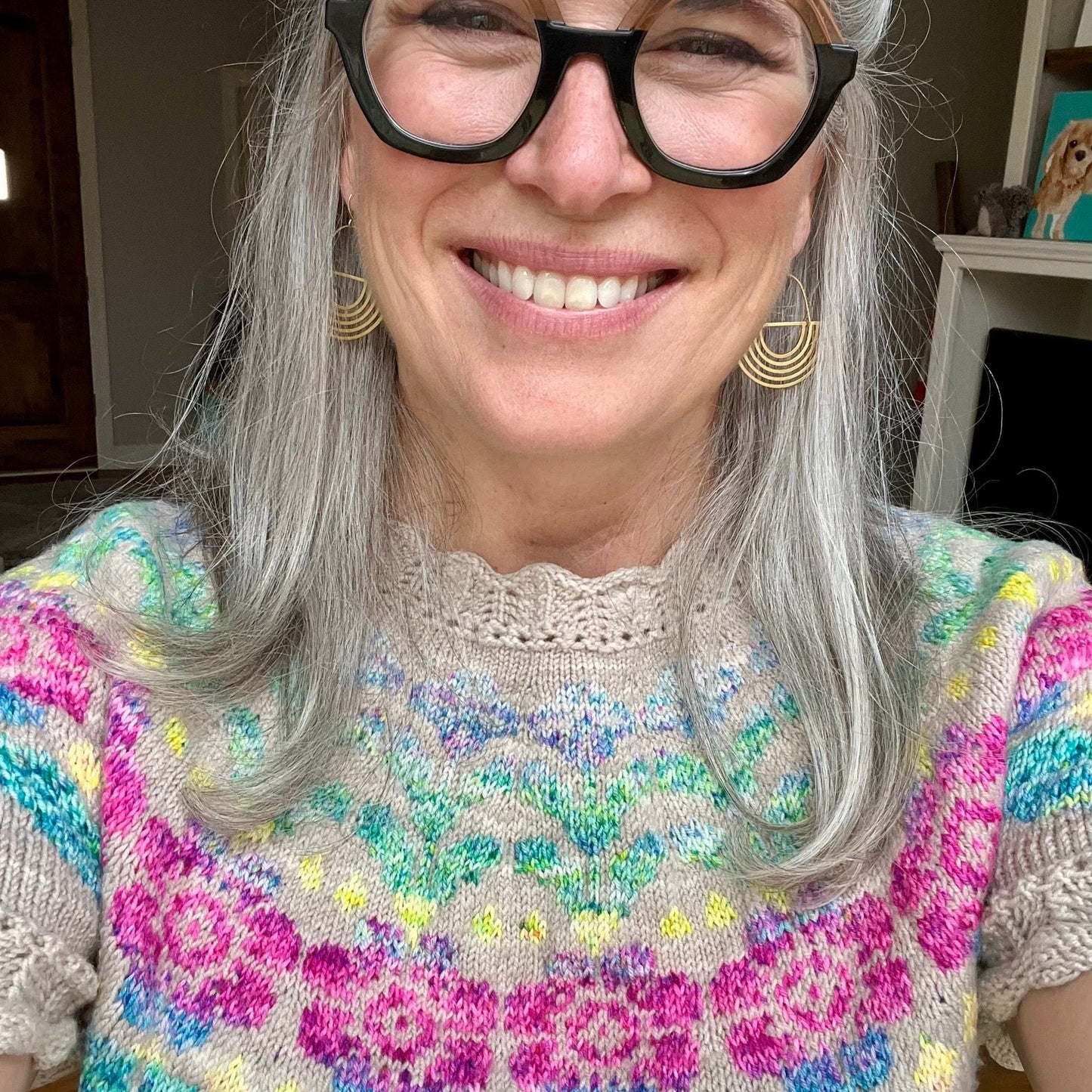 Alpine Bloom Tee Hand-dyed Fiber-Macgyver