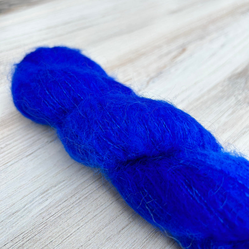 Blueness Suri Silk Hand-dyed Yarn Fiber-Macgyver