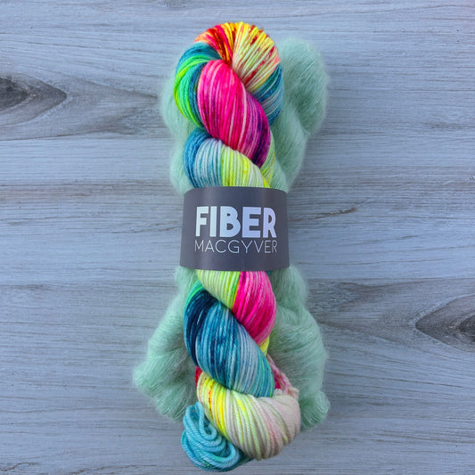 Born Slippy Bundle Hand-dyed Yarn Fiber-Macgyver
