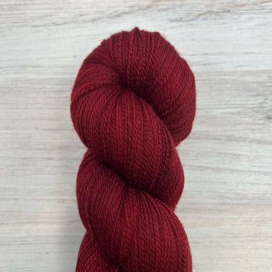 Brick Merino Silk Lace Hand-dyed Fiber-Macgyver