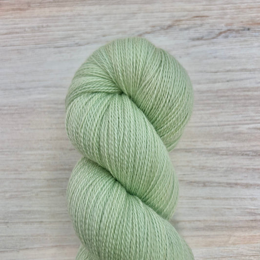 Celery Merino Silk Lace PREORDER Hand-dyed Fiber-Macgyver