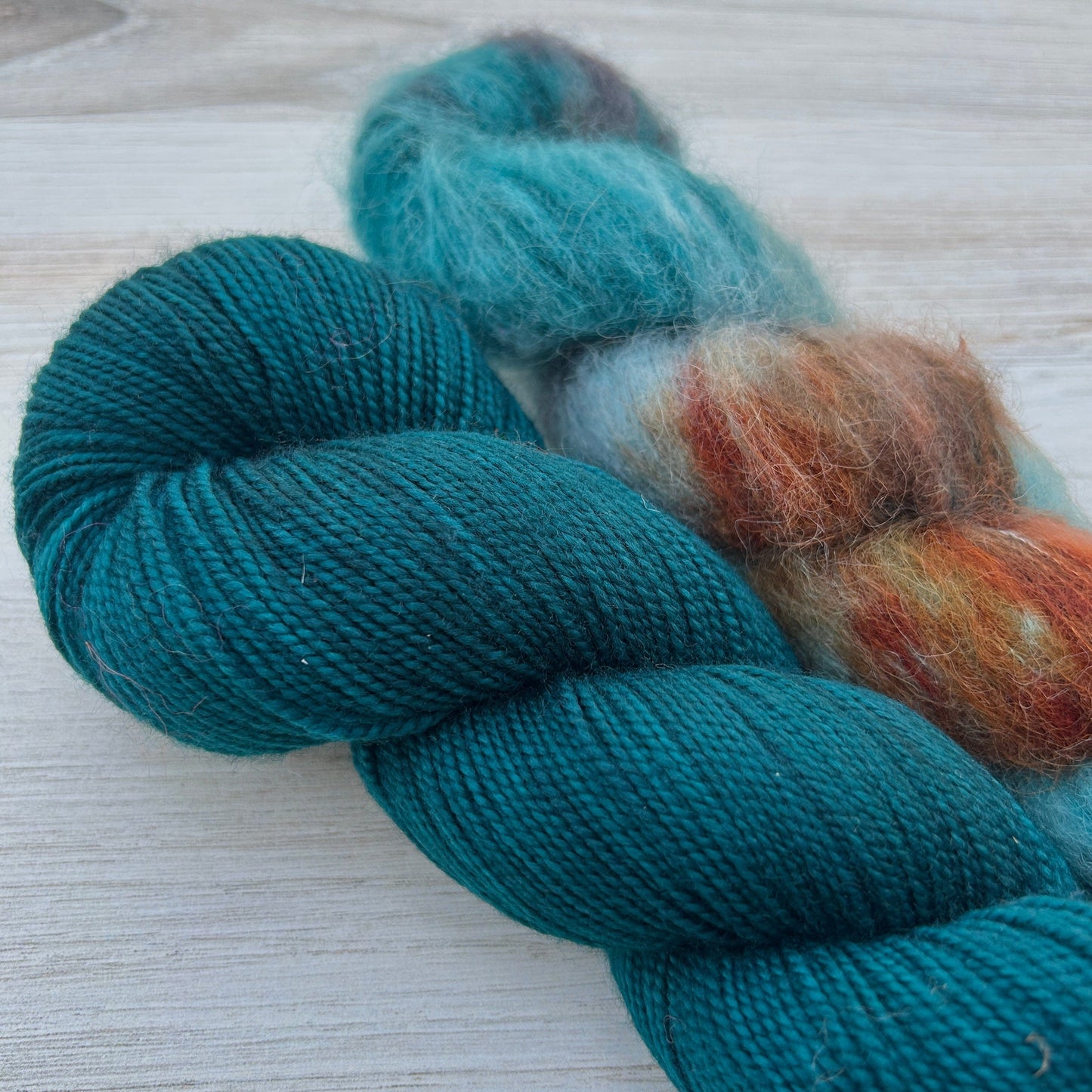 Celestial + Frigid Lento Sweater Bundle Hand-dyed Fiber-Macgyver