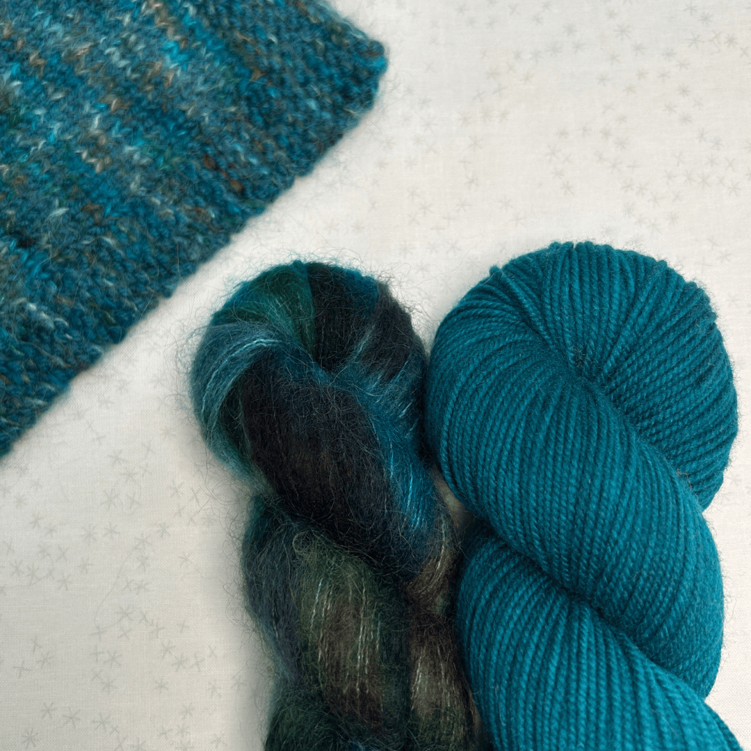 Champagne Cardigan Bundle - Shaniko DK + Suri Silk Hand-dyed Fiber-Macgyver