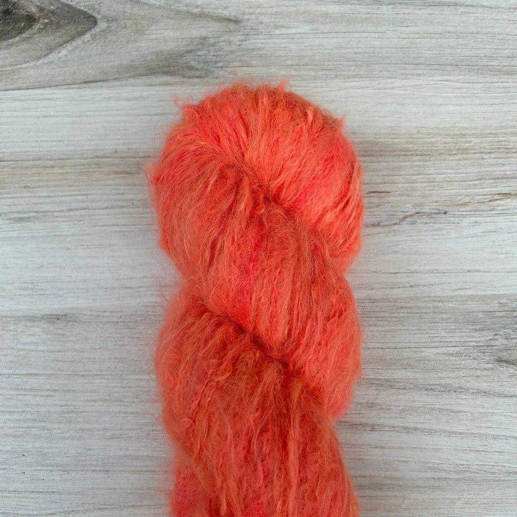 Coral Suri Silk DK Hand-dyed Yarn Fiber-Macgyver