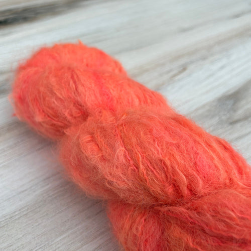 Coral Suri Silk DK Hand-dyed Yarn Fiber-Macgyver