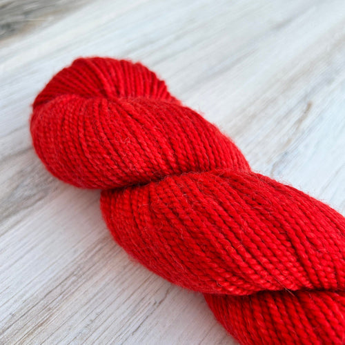 Country Red Merino Alpaca Hand-dyed Yarn Fiber-Macgyver