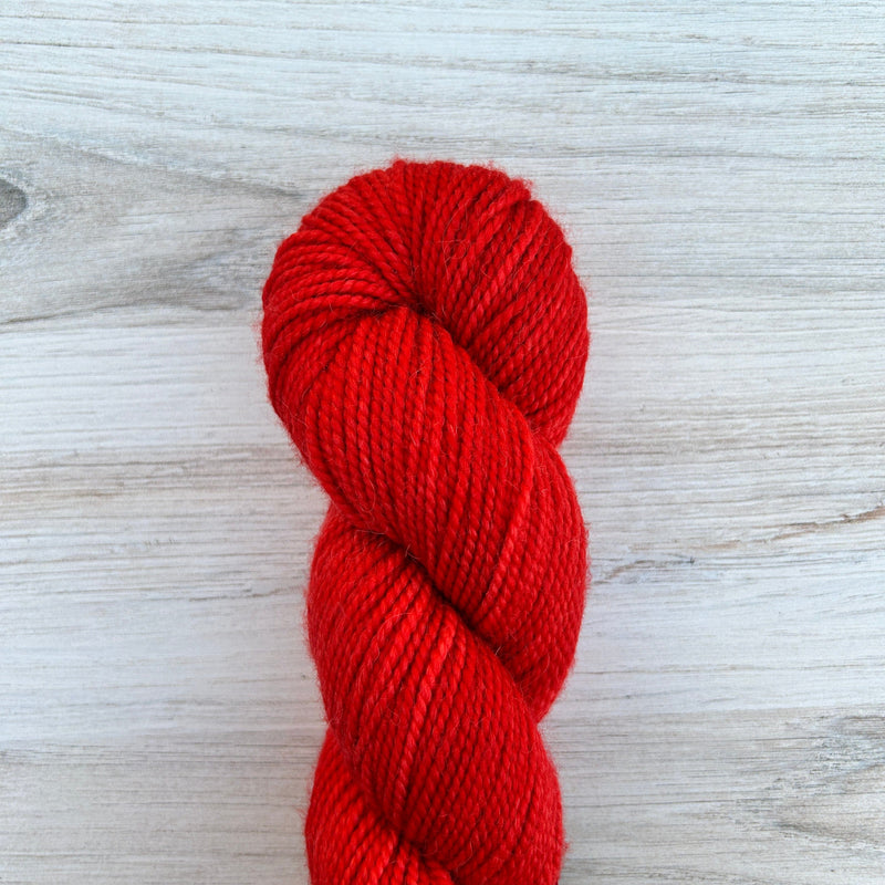 Country Red Merino Alpaca Hand-dyed Yarn Fiber-Macgyver