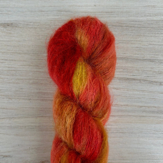 Crisp Suri Silk Hand-dyed Yarn Fiber-Macgyver