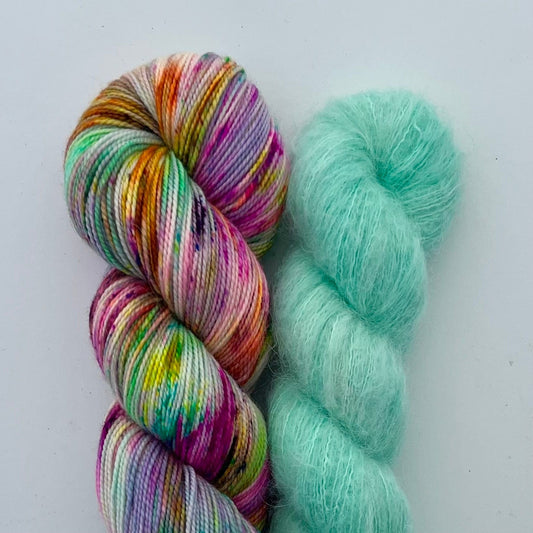 Disco & Mineral Lento Sweater Bundle Hand-dyed Fiber-Macgyver