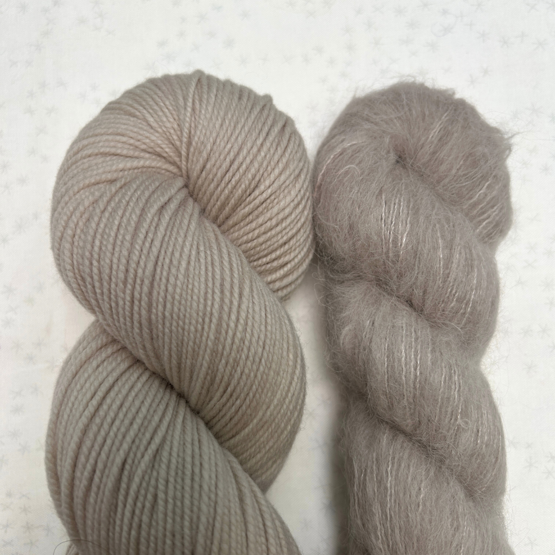 Champagne Cardigan Bundle - Shaniko DK + Suri Silk