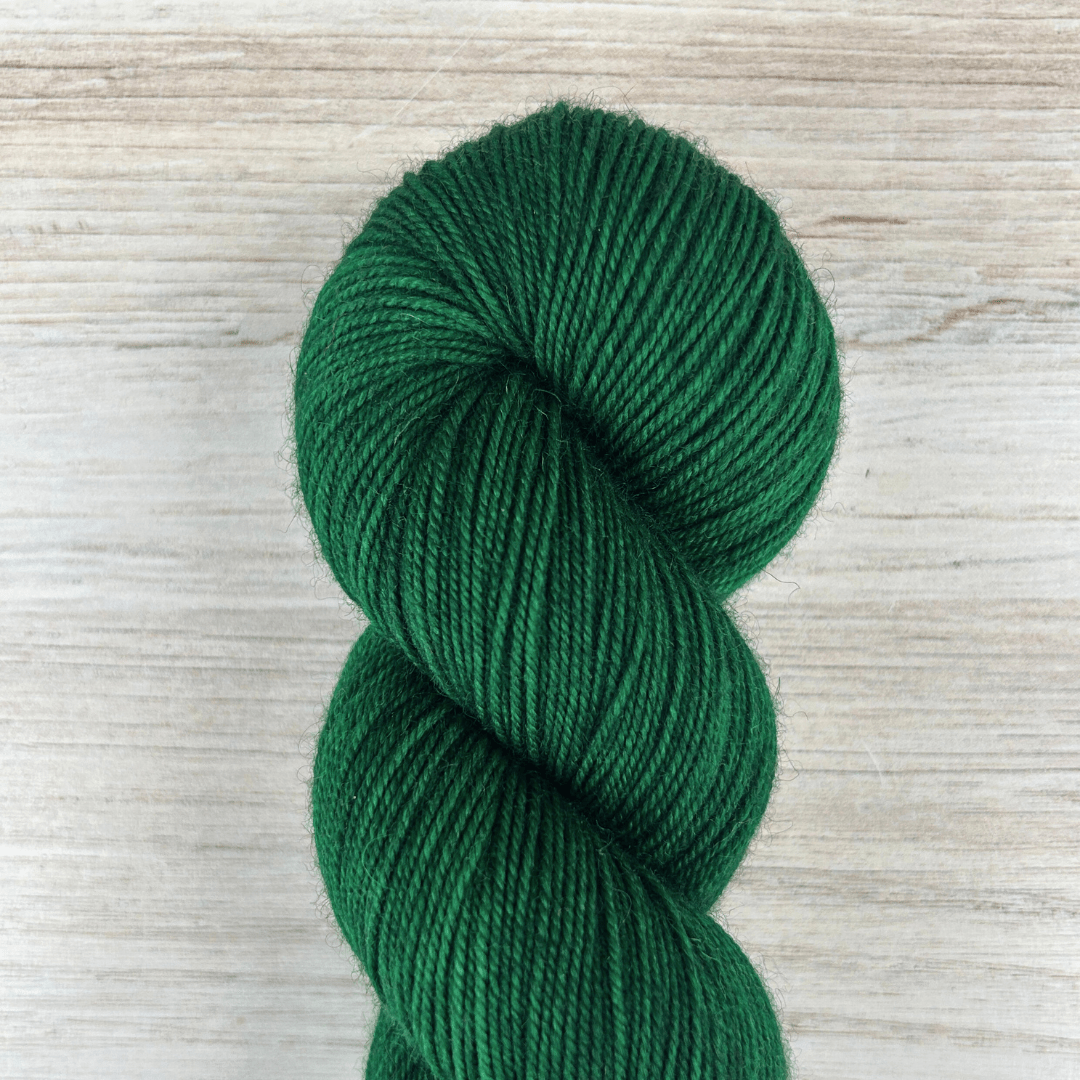 Emerald Yak Fingering Hand-dyed Fiber-Macgyver