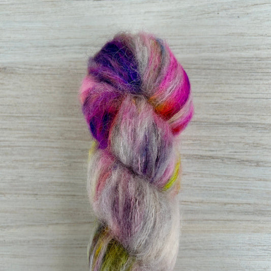 Faded Bloom Suri Silk Hand-dyed Yarn Fiber-Macgyver