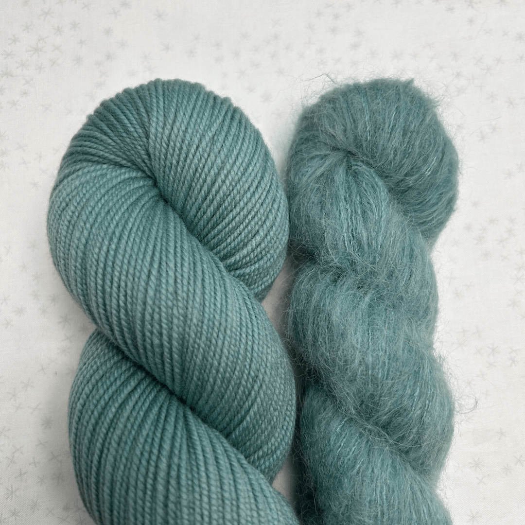 Fiber MacGyver Cardi KAL Bundle - Shaniko DK + Suri Silk Hand-dyed Fiber-Macgyver