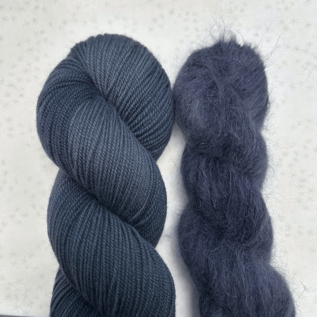 Fiber MacGyver Cardi KAL Bundle - Shaniko DK + Suri Silk Hand-dyed Fiber-Macgyver