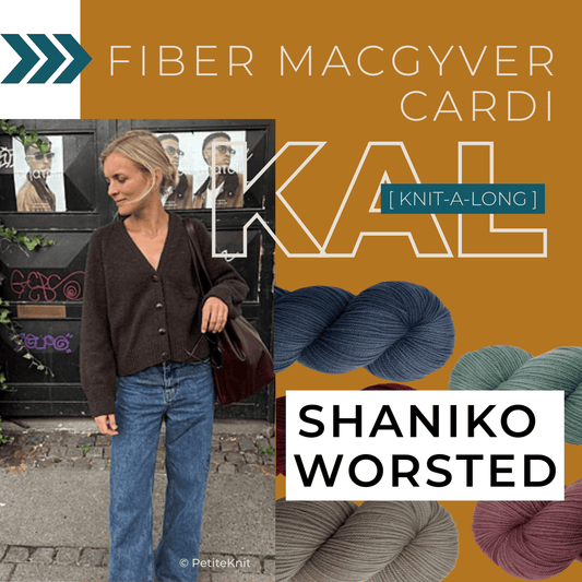 Fiber MacGyver Cardi KAL Bundle - Shaniko Worsted Hand-dyed Fiber-Macgyver