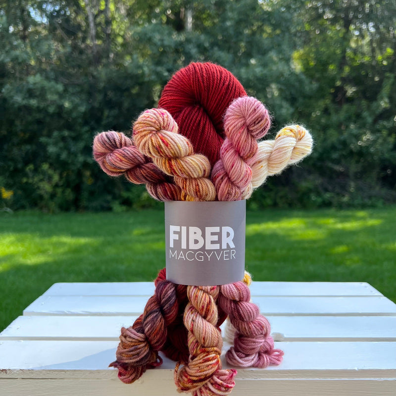 Football Octopus Hand-dyed Yarn Fiber-Macgyver