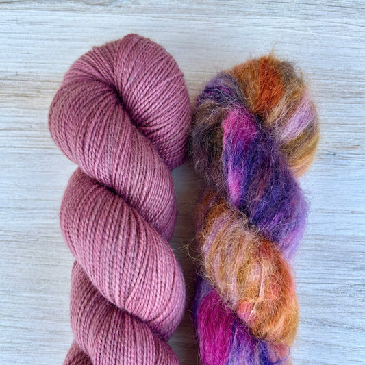 Foxglove + Fig Sweater Bundle Hand-dyed Fiber-Macgyver