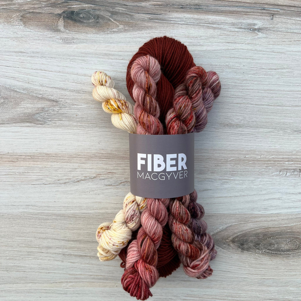 Garnet Hand-dyed Yarn Fiber-Macgyver