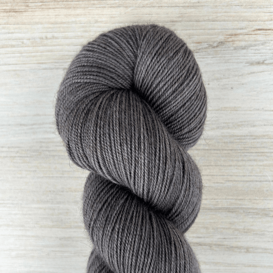 Graphite Yak Fingering Hand-dyed Fiber-Macgyver