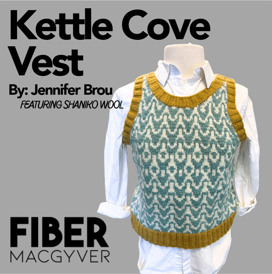 Kettle Cove Vest Bundle Hand-dyed Fiber-Macgyver