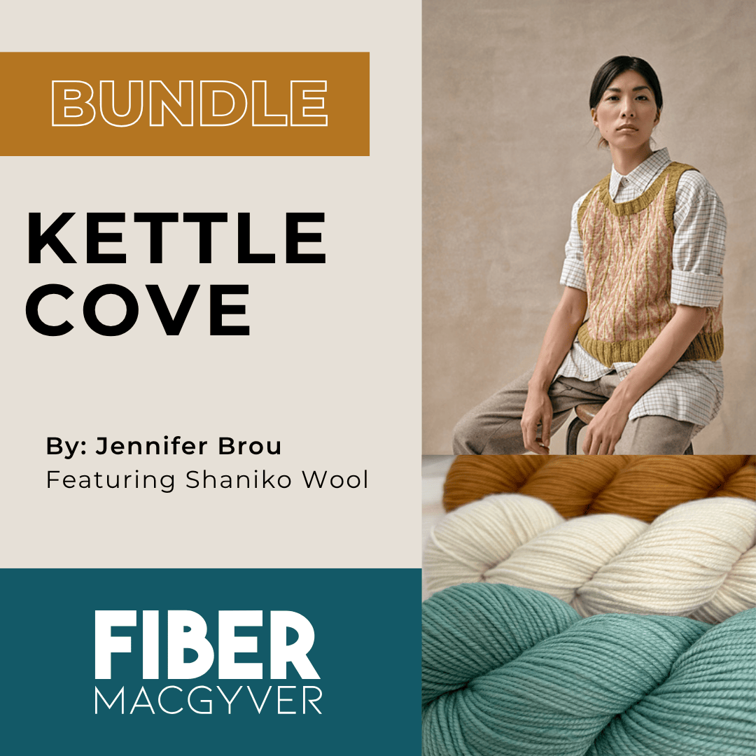 Kettle Cove Vest Bundle PREORDER Hand-dyed Fiber-Macgyver