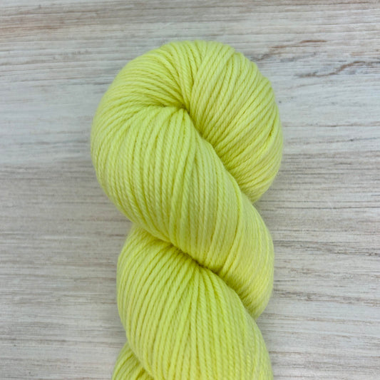 Lemon Merino DK Hand-dyed Fiber-Macgyver