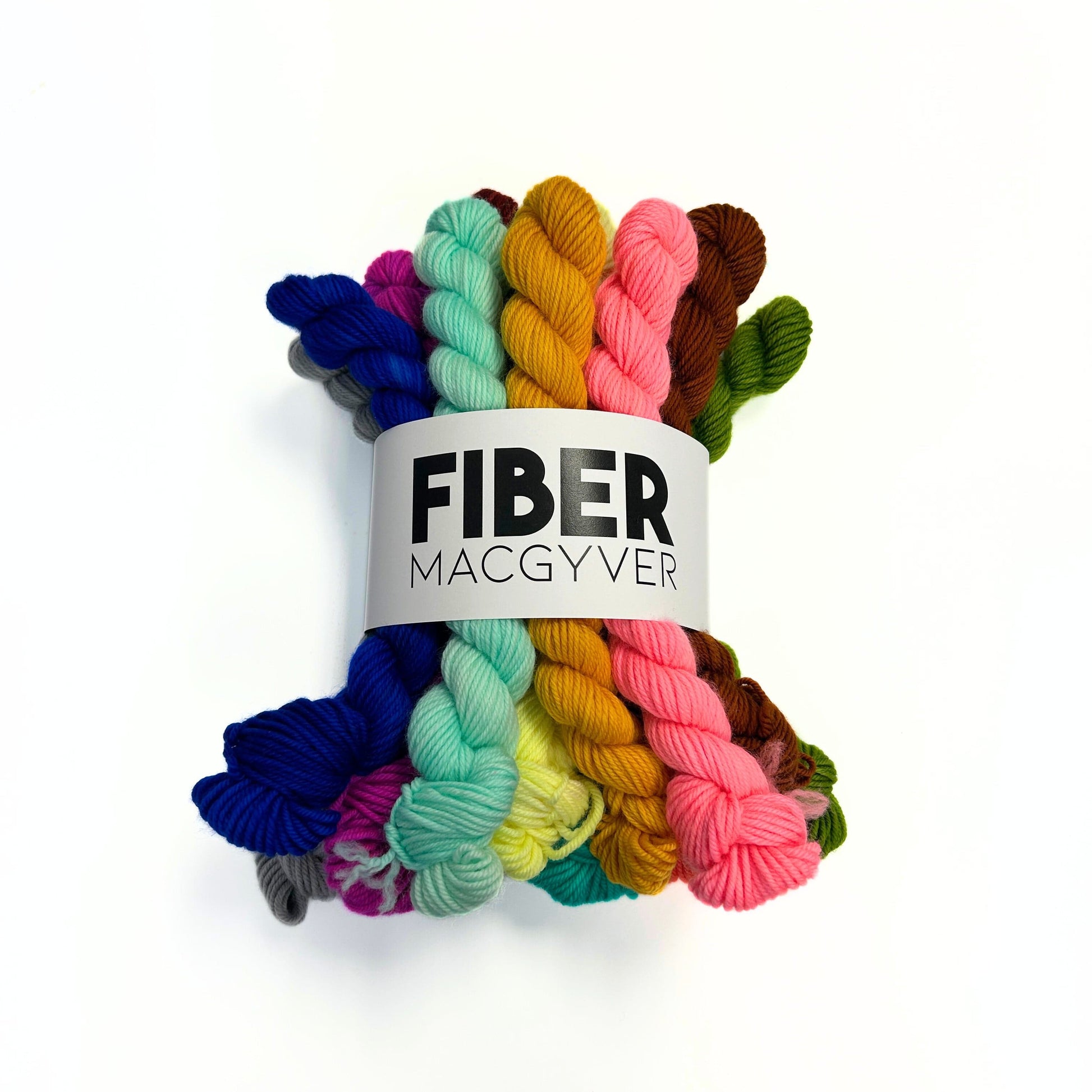 Linen Stitch Scarf Bundle Hand-dyed Yarn Fiber-Macgyver