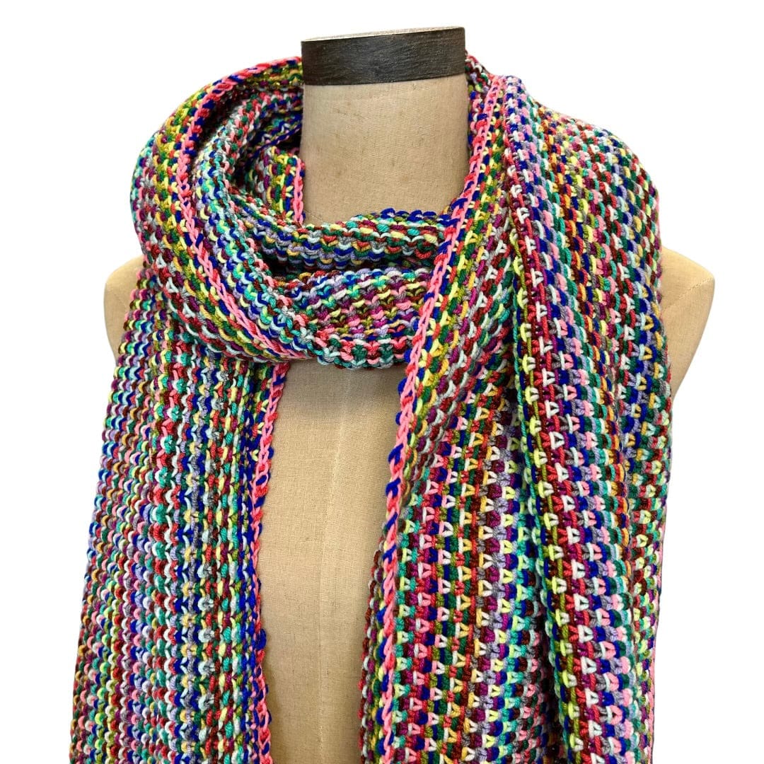 Linen Stitch Scarf Bundle Hand-dyed Yarn Fiber-Macgyver