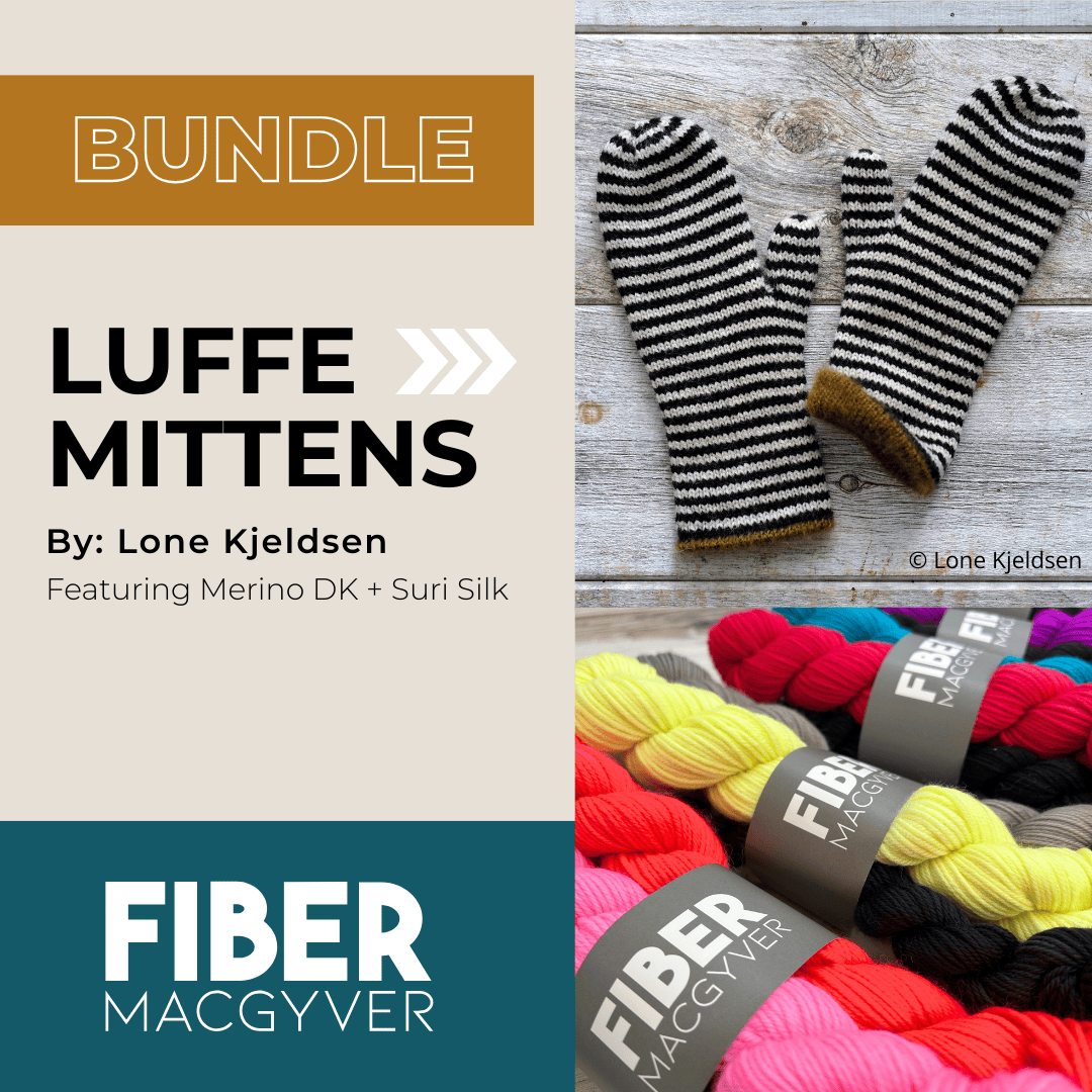 Luffe Mitten Bundles Hand-dyed Fiber-Macgyver
