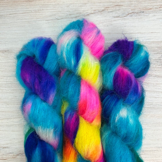 Luma Suri Silk Hand-dyed Yarn Fiber-Macgyver