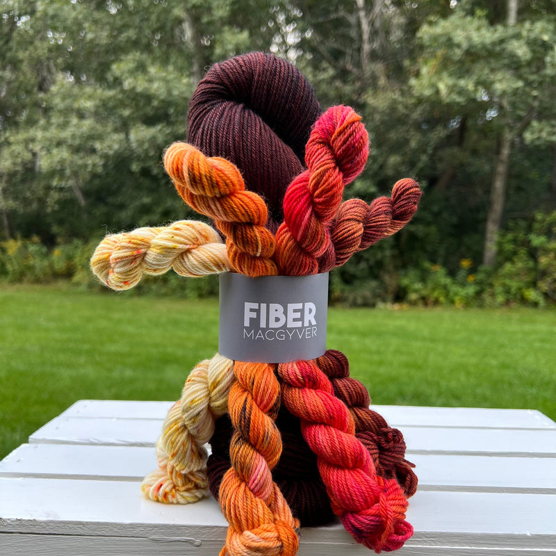 Mahogany Hand-dyed Yarn Fiber-Macgyver