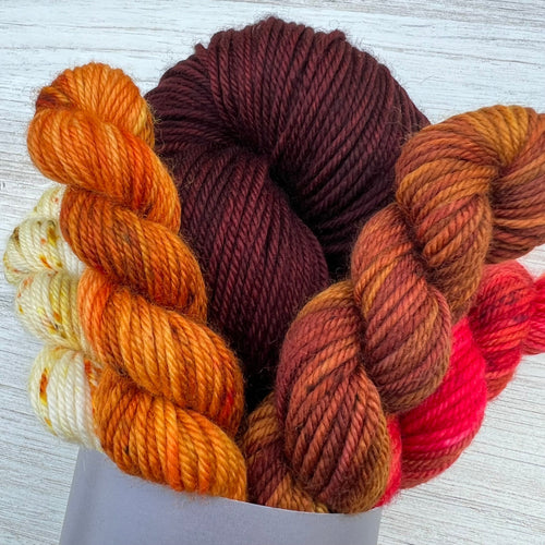 Mahogany Hand-dyed Yarn Fiber-Macgyver