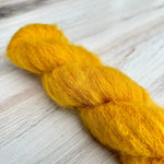 Marigold Suri Silk Hand-dyed Yarn Fiber-Macgyver