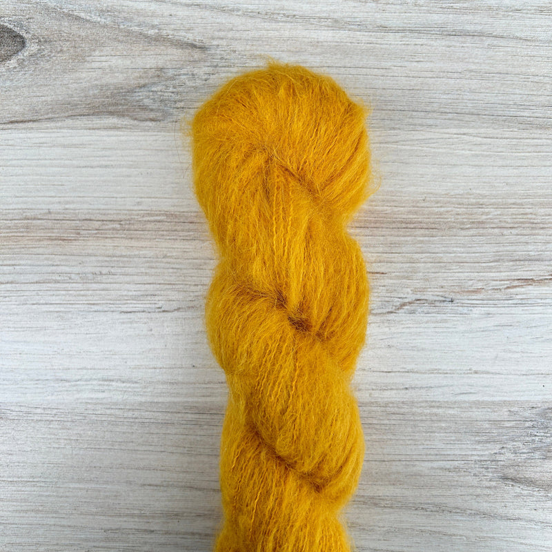 Marigold Suri Silk Hand-dyed Yarn Fiber-Macgyver