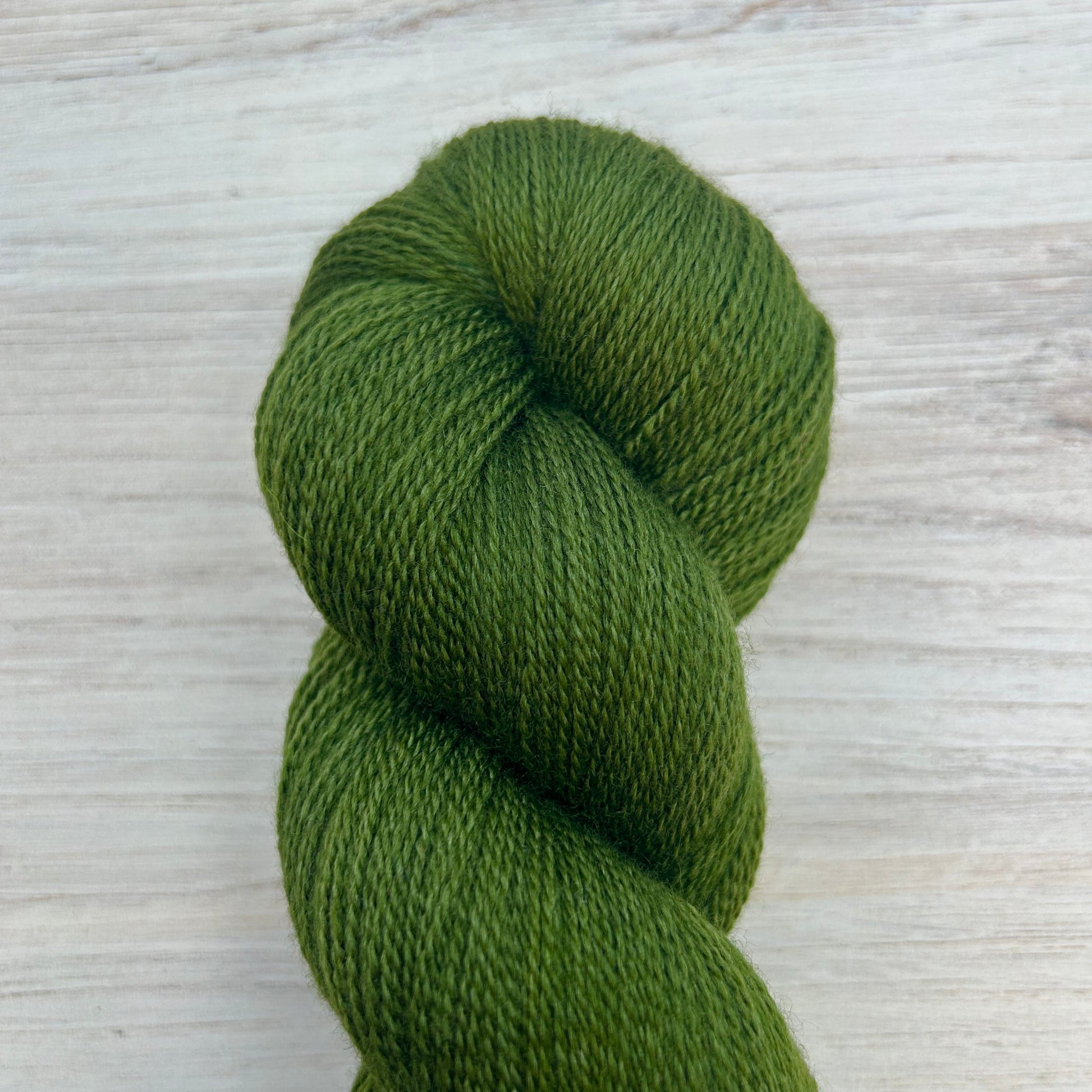 Marine Green Merino Silk Lace Hand-dyed Fiber-Macgyver