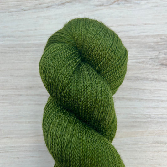 Marine Green Merino Silk Lace Hand-dyed Fiber-Macgyver