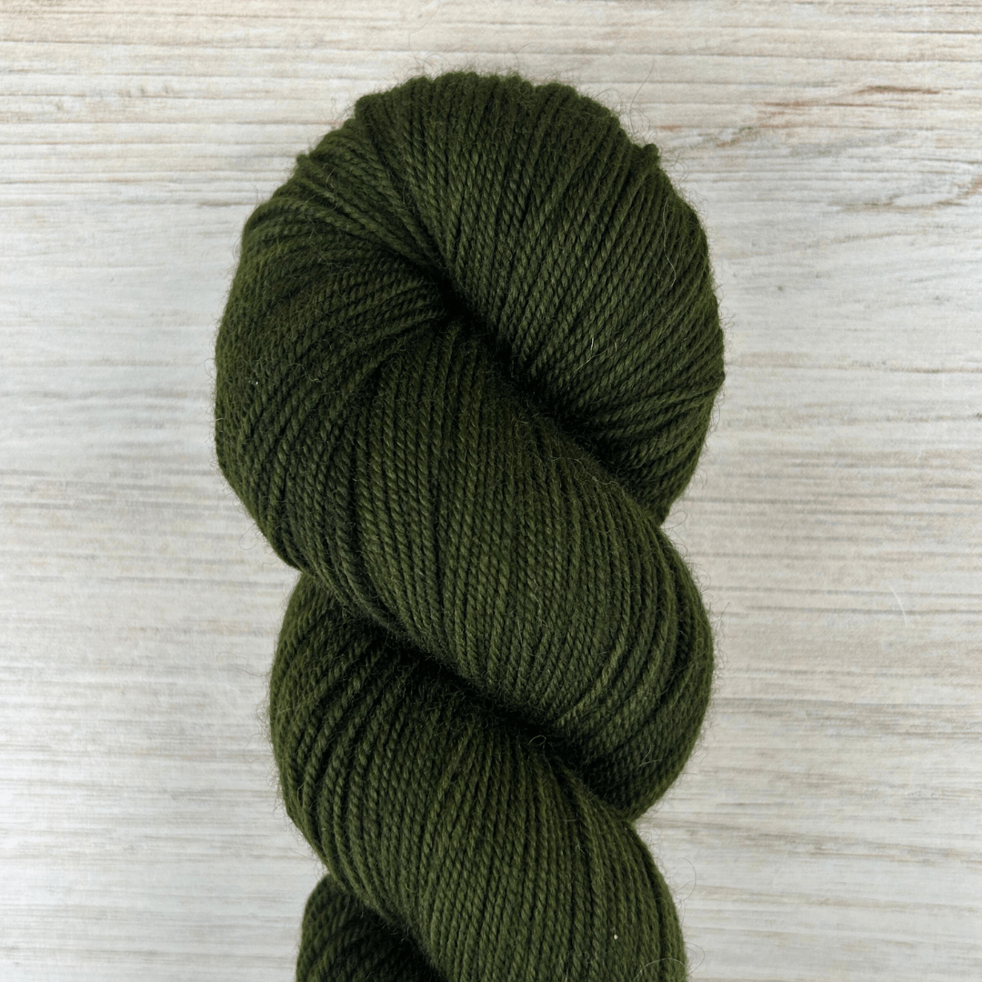 Marine Green Yak Fingering Hand-dyed Fiber-Macgyver