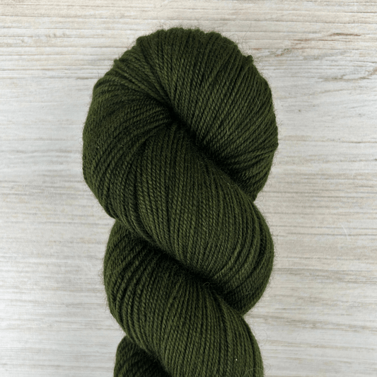 Marine Green Yak Fingering Hand-dyed Fiber-Macgyver