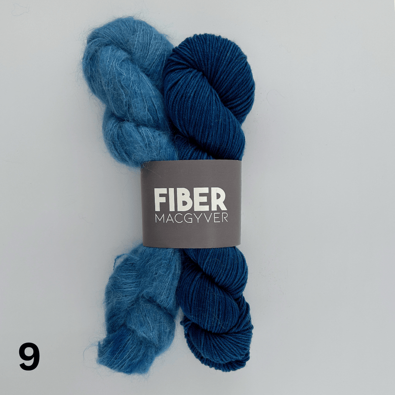 Merino Sport + Suri Silk Bundle Hand-dyed Yarn Fiber-Macgyver